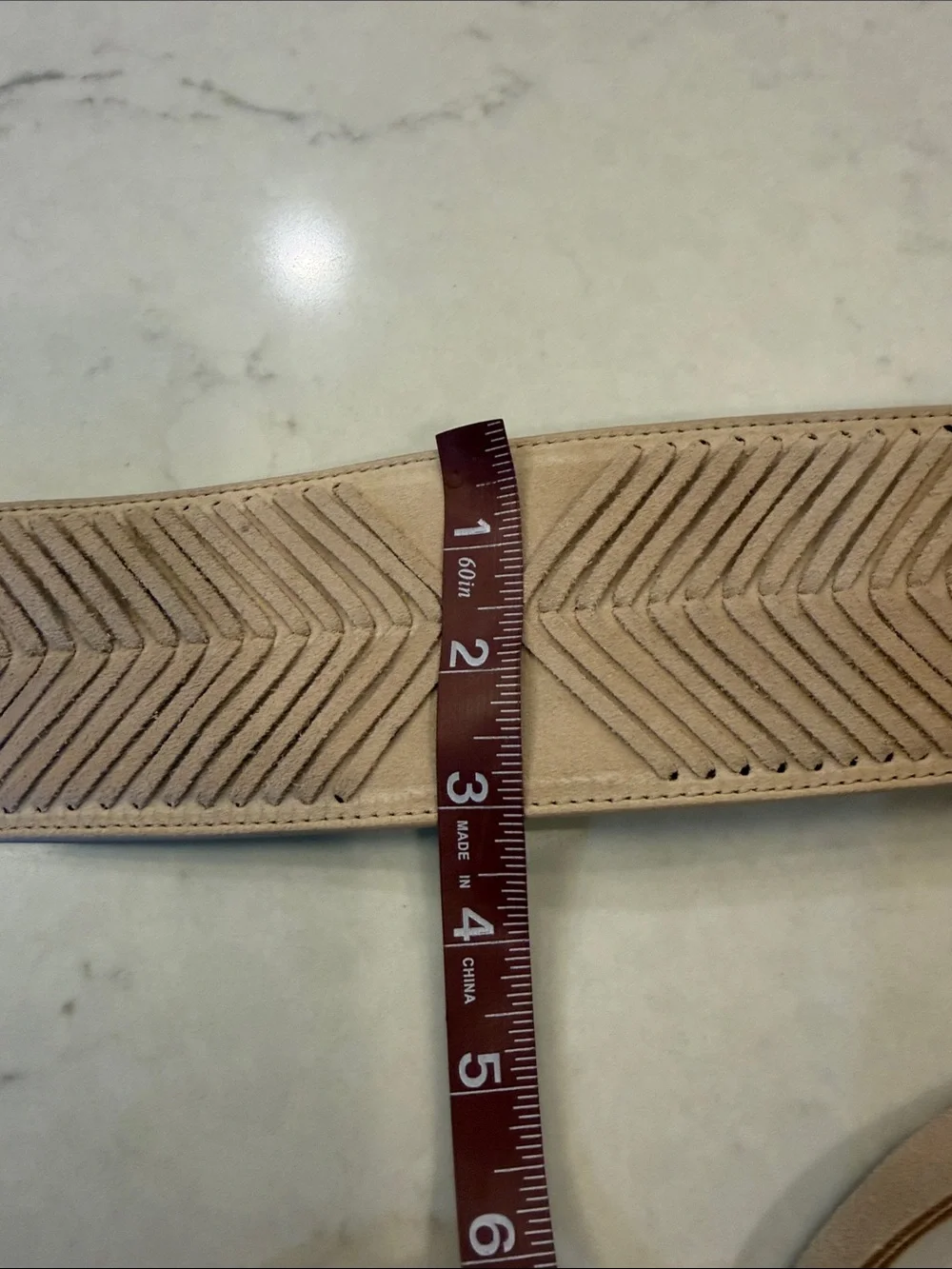 Vintage Wide Braided Tie-Waist‎ Belt in Taupe